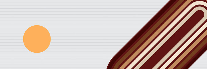 Obraz premium Simple retro pattern design in abstract style with colorful lines. Vector illustration.