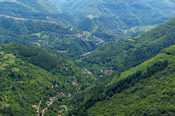 Naklejka na ściany i meble Iskar River Gorge at Stara Planina Mountain, Bulgaria