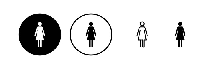 Female icon vector illustration. woman sign and symbol