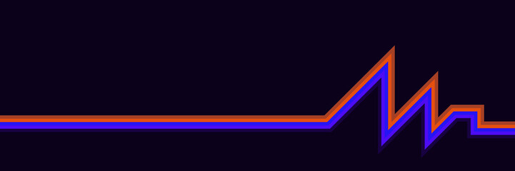 Obraz premium Retro pattern design in abstract funky style with colorful and lines. Vector illustration.