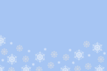 Zimowe tło, płatki śniegu, śnieg, niebieskie.
