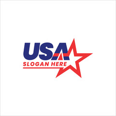 Made in the USA logo, labels and badges vector set on white background