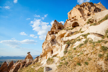 Uchisar castle in Cappadocia