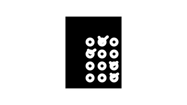 survey customer testimonial line icon animation