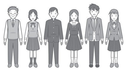 学生のベクターイラスト