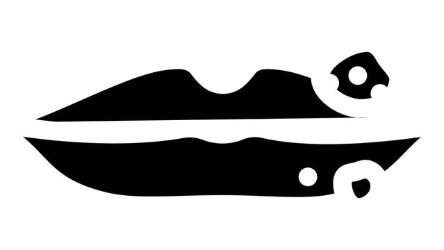 herpes skin disease glyph icon animation