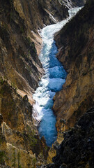 waterfall in the mountains