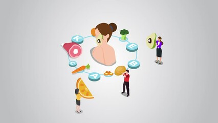 Group of woman consuming foods for anti aging