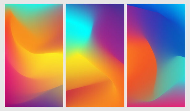 Abstract gradient color vector art design background