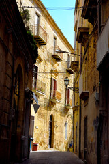 Obraz premium historic center of the Sicilian village Enna Sicily Italy