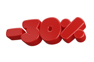 30 percent 3d render discount