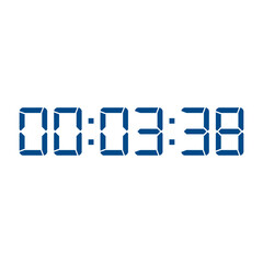 Digital clock icon vector design illustration.