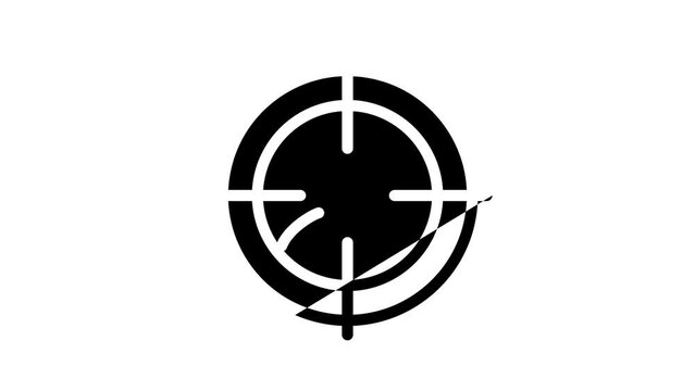 focus business ethics line icon animation
