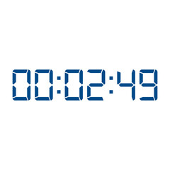 Digital clock icon vector design illustration.