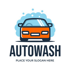 Obraz premium Automotive wash vector logo template