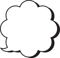 The balloon text cartoon style 