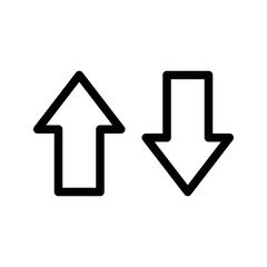 Arrow of change icon. Abstract sign and symbol for template design. Vector illustration.