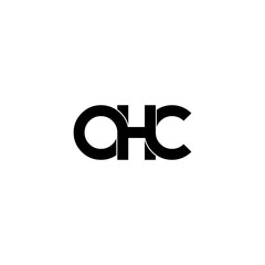 ohc letter initial monogram logo design
