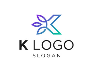 Logo about K Letter on a white background. created using the CorelDraw application.