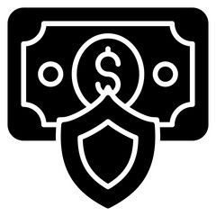 Money With Shield Icon