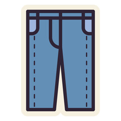 jeans pants sticker