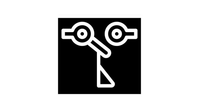 limit switch mechanism line icon animation