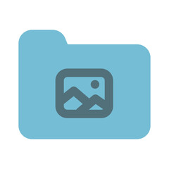 Folder Icon Solid Two Color