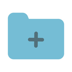 Fototapeta premium Folder Icon Solid Two Color