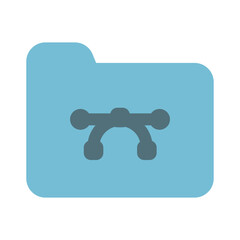 Folder Icon Solid Two Color