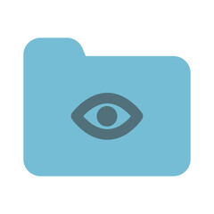 Folder Icon Solid Two Color