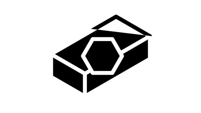 refractory brick line icon animation