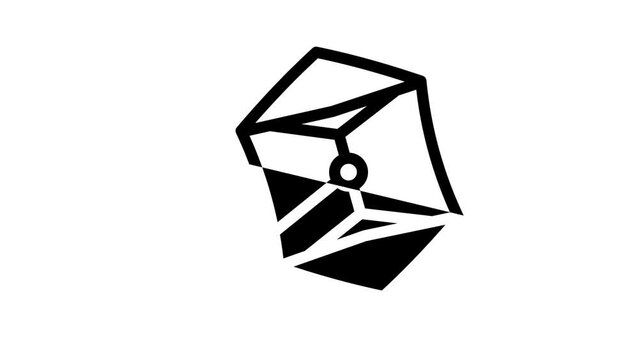 rokakku kite line icon animation