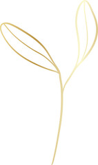 Gold leaf branch 