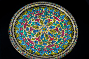 Handmade pieces of art belonging to the Egyptian civilization, representing the Islamic era, made of mosaic