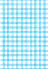 水彩の青いギンガムチェック