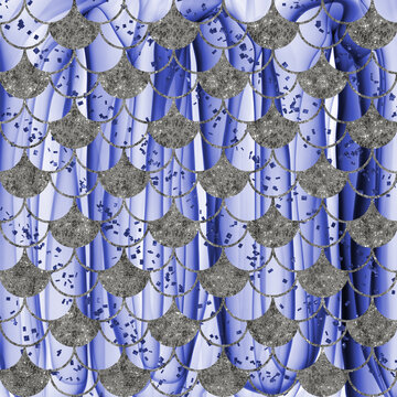 Winter Pattern Background. Abstract wallpaper. Christmas and New year Banner advertisement design. © rutchapong