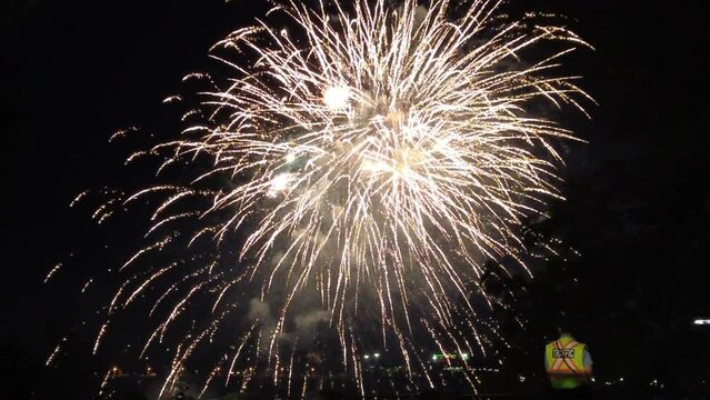 Beautiful Fireworks Display Background Backdrop Holiday Celebration American Usa Canada