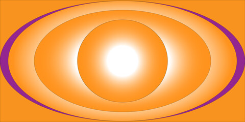 abstract orange circle