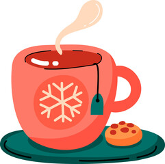 Christmas tea cup