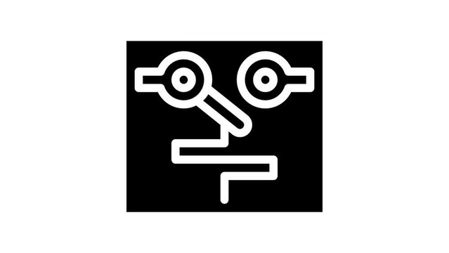 temperature switches mechanism line icon animation