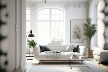 Digital illustration about house interior.