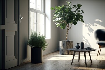 Digital illustration about house interior.
