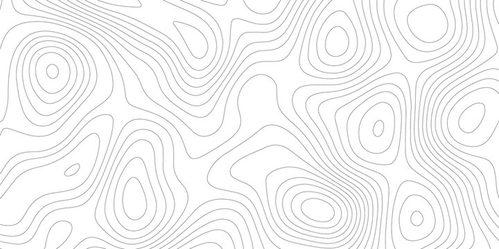 Topographic map background geographic line map with elevation assignments. Modern design with White background with topographic wavy pattern design.paper texture Imitation of a geographical map shades