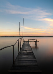 Obraz premium pier at sunset