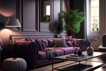 Digital illustration about house interior.