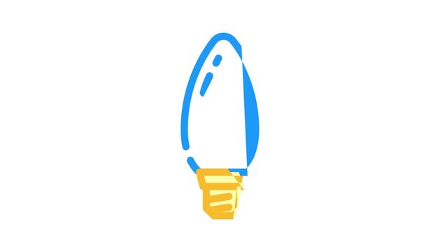 minimal light bulb color icon animation