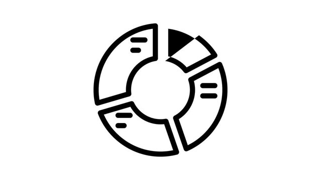 email list segmentation line icon animation