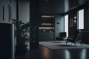 Digital illustration about house interior.