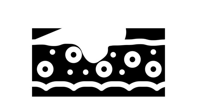 abstract problem skin disease glyph icon animation