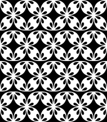 Fototapeta premium black and white seamless pattern design, illustration, decor, art, baroque, retro, tile, fabric, backdrop, antique, swirl, leaf, style, textile